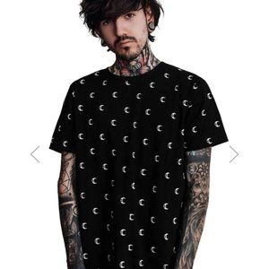 Killstar Matvei All-Over Print Unisex T-shirt Black 2XL